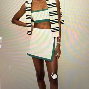 Splits59 Monah Rigor Skort In White/Arugula